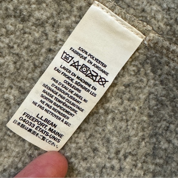 Mens LL Bean XL sweater fleece vest - Picture 5 of 9